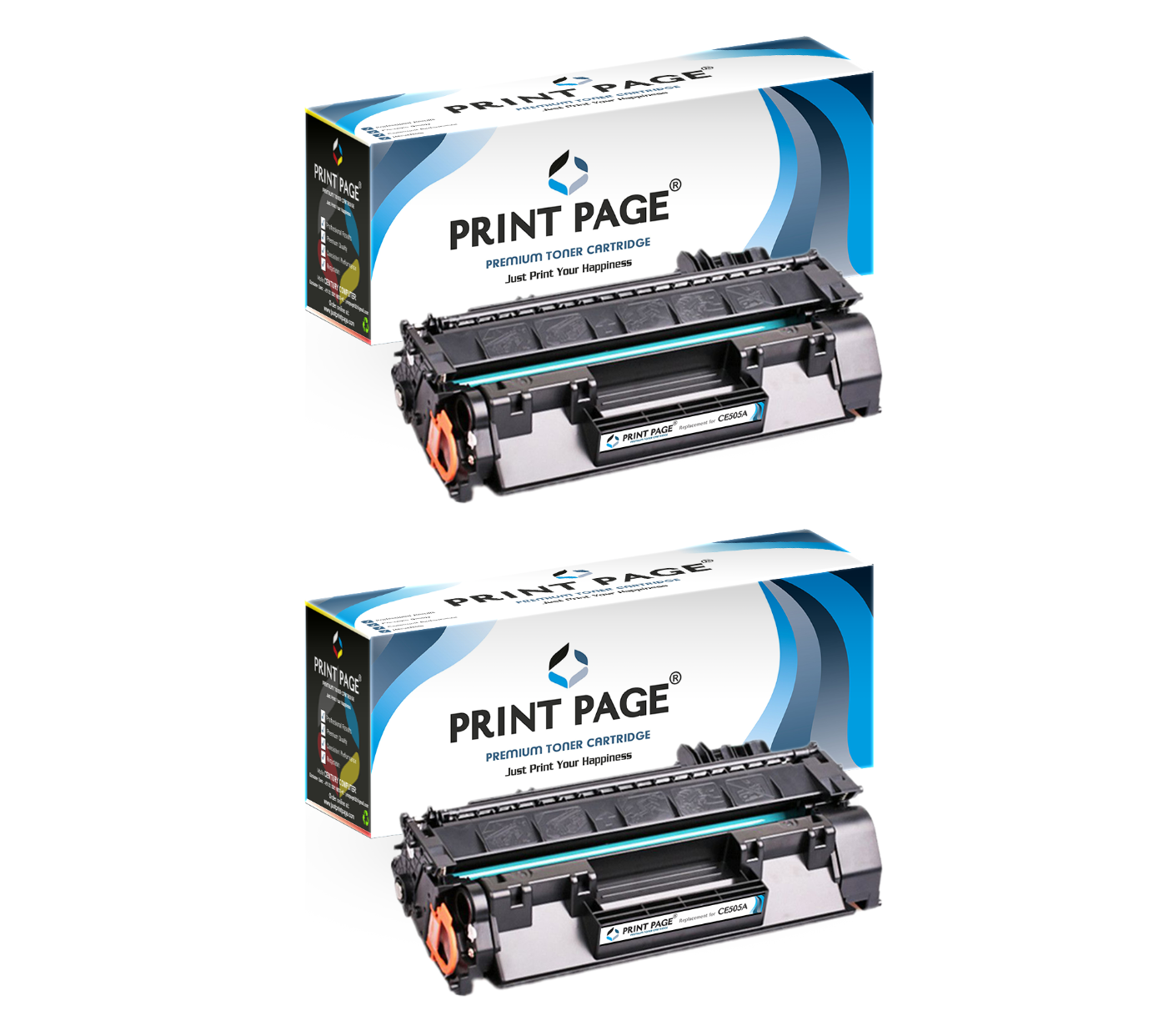 Print Page 05A (CE505A) Toner Cartridge Set of 2