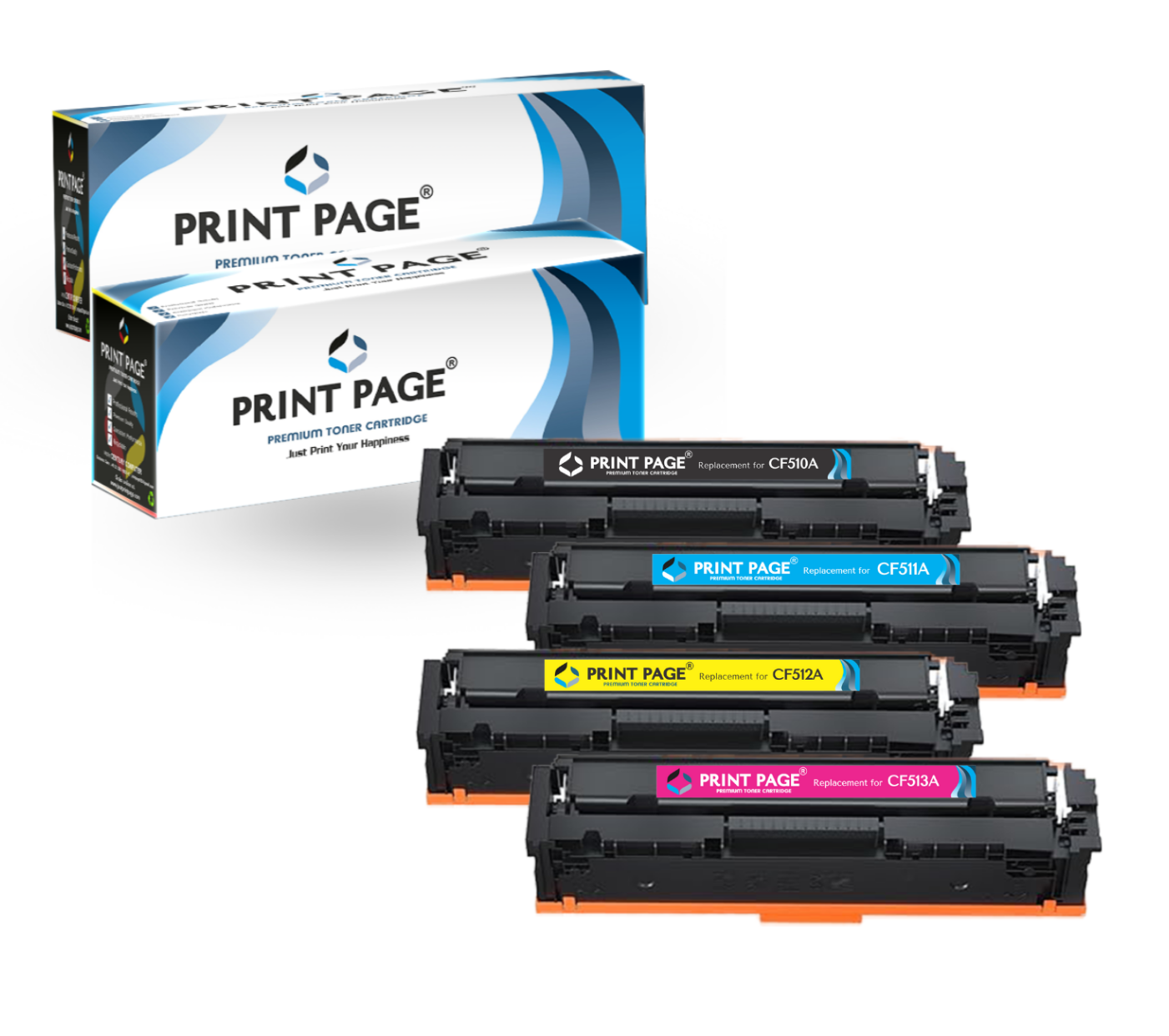 Print Page 204A Toner Cartridge 4 Color Combo