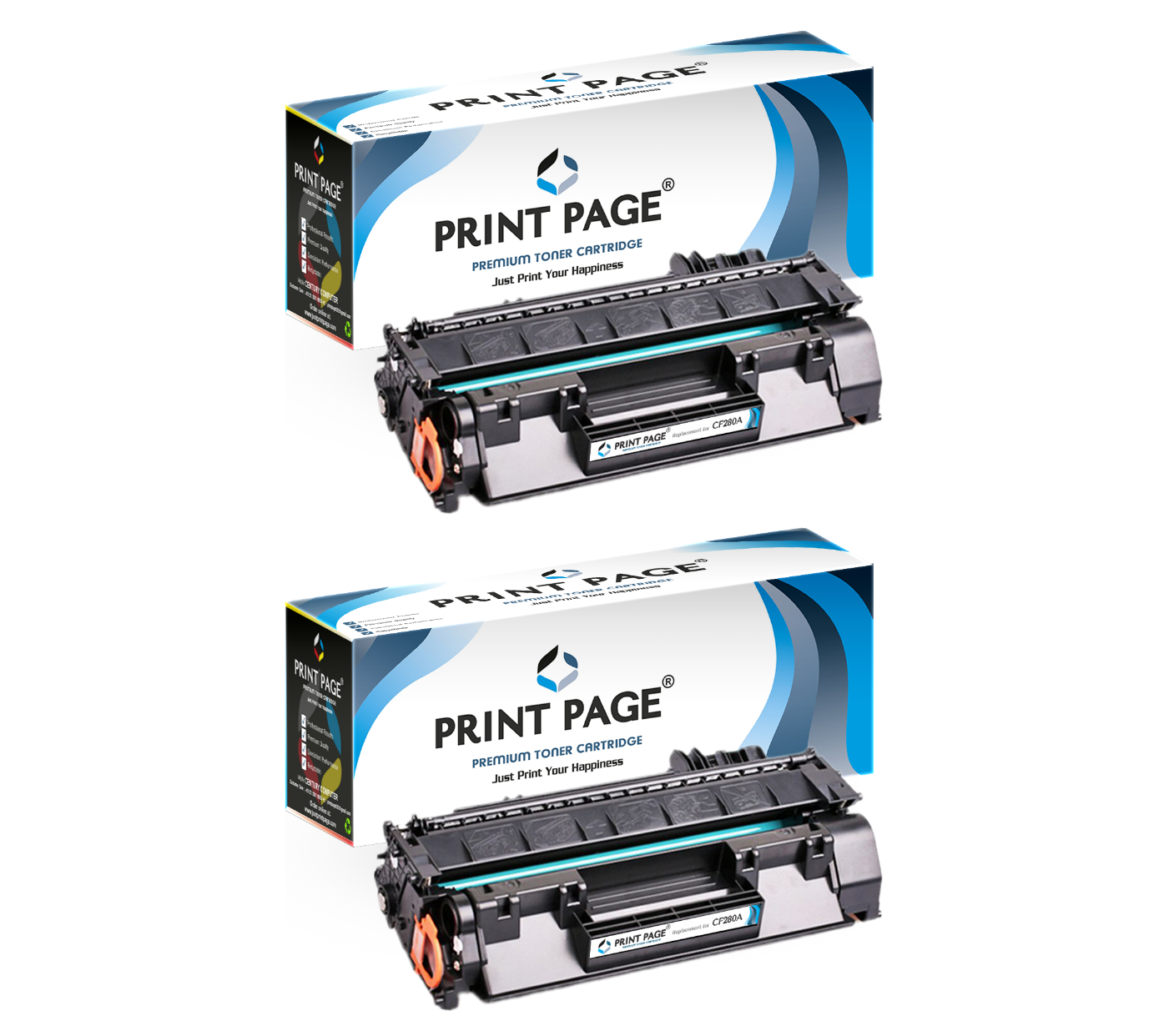 Print Page 80A (CF280A) Toner Cartridge Set of 2