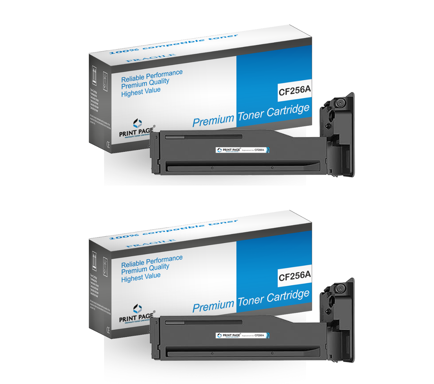 Print Page 56A (CF256A) Toner Cartridge Set of 2
