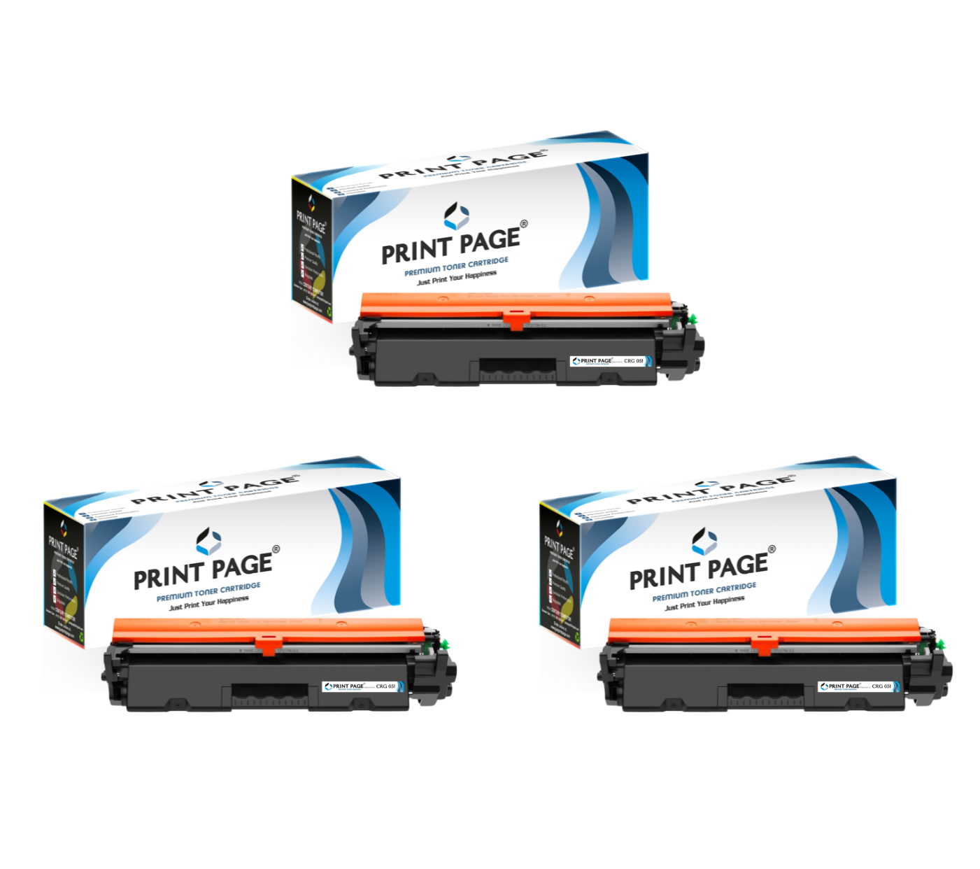 Print Page CRG 051 Toner Cartridge Set of 3