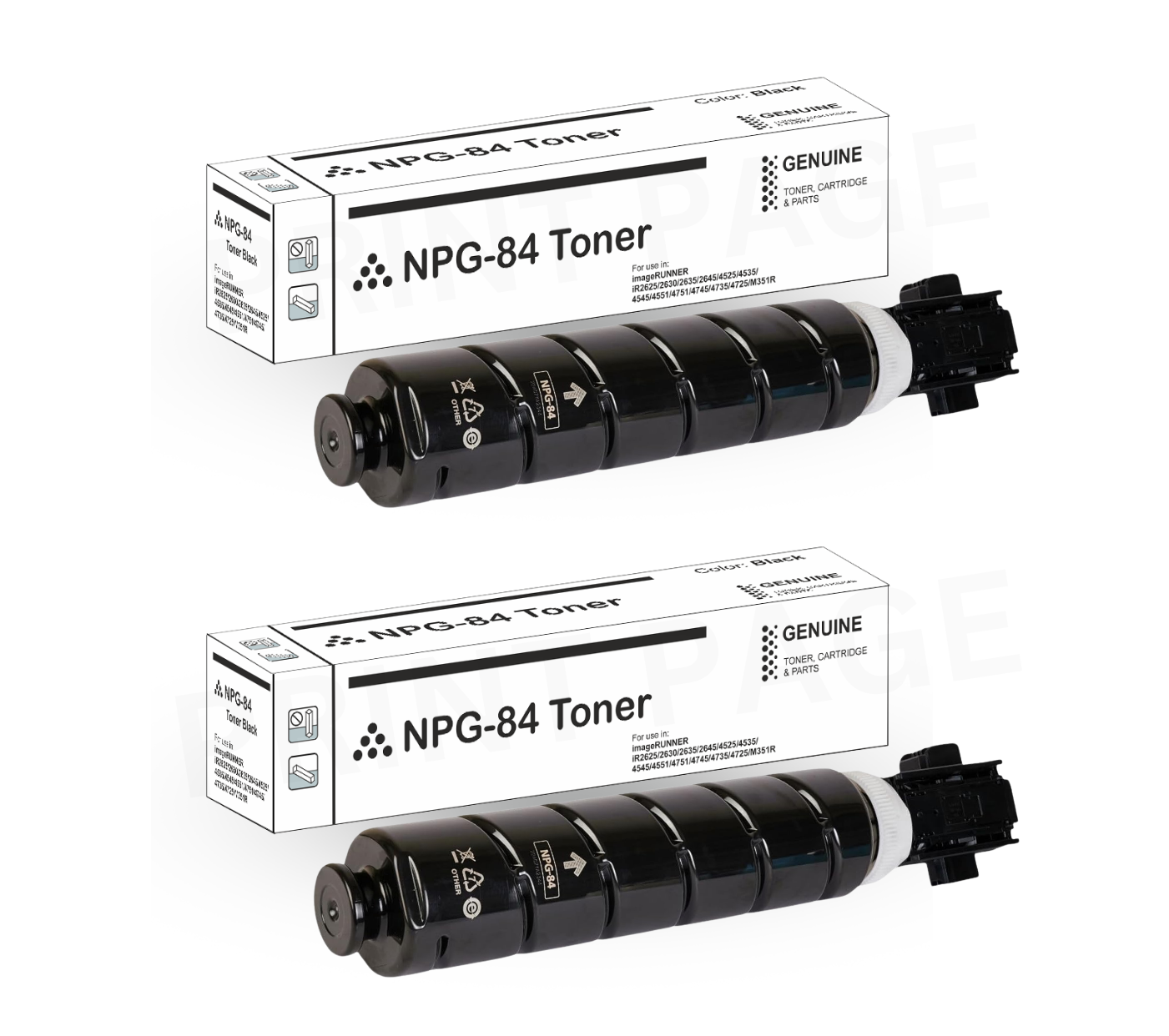Print Page NPG-84 Toner Cartridge Set of 2