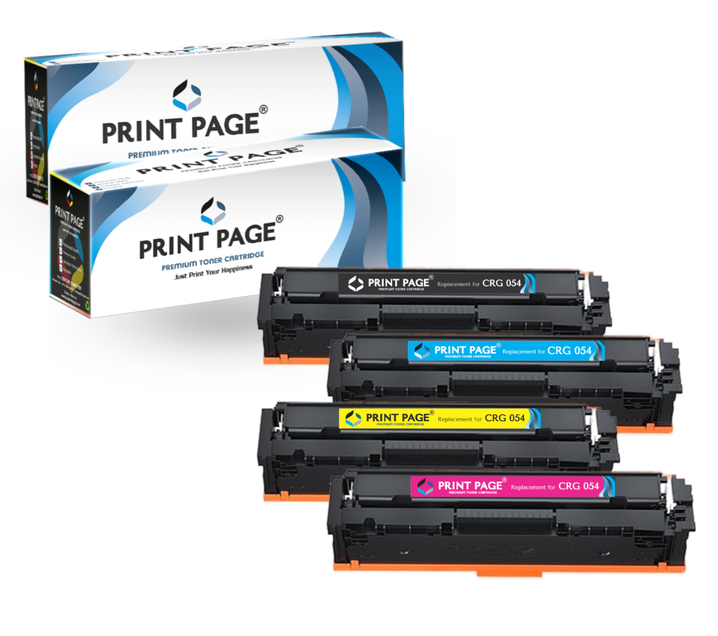 Print Page CRG 054 Toner Cartridge 4 Color Combo
