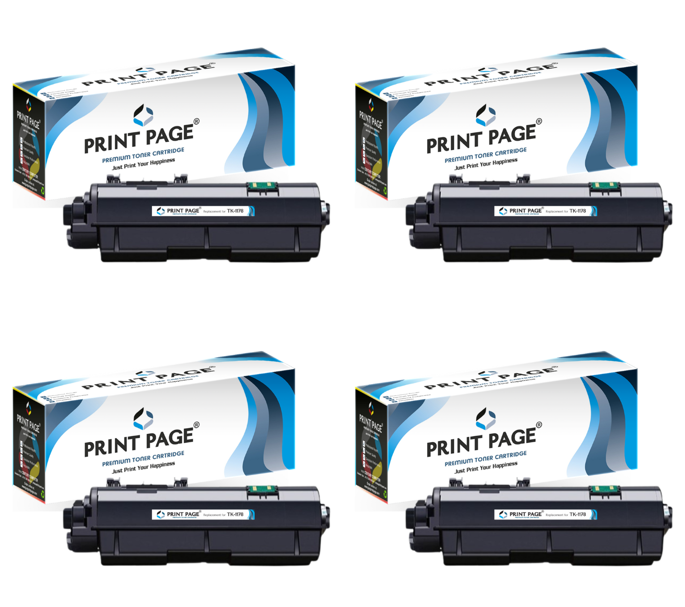 Print Page TK-1178 Toner Cartridge Set of 4