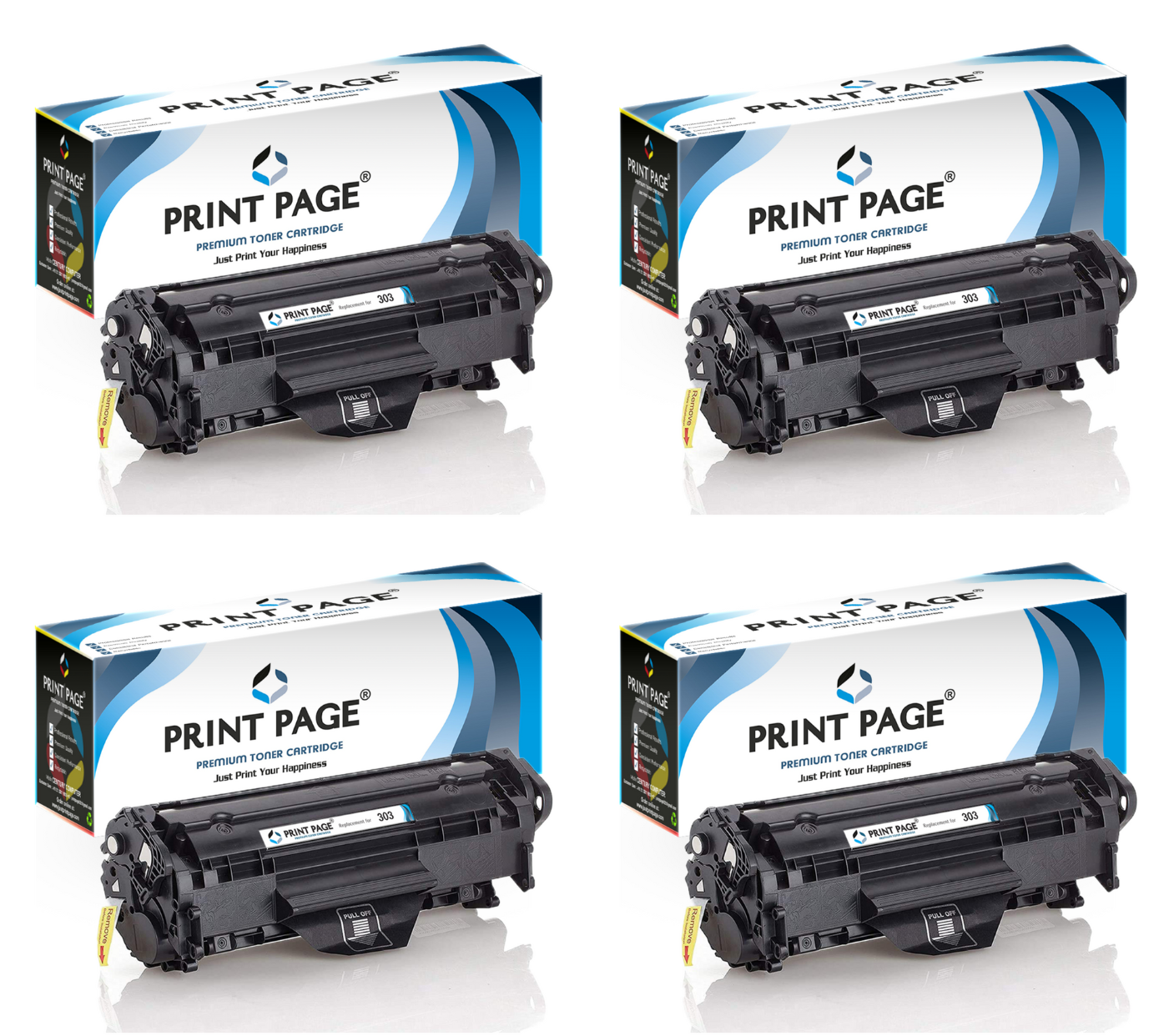 Print Page 303 Toner Cartridge Set of 4