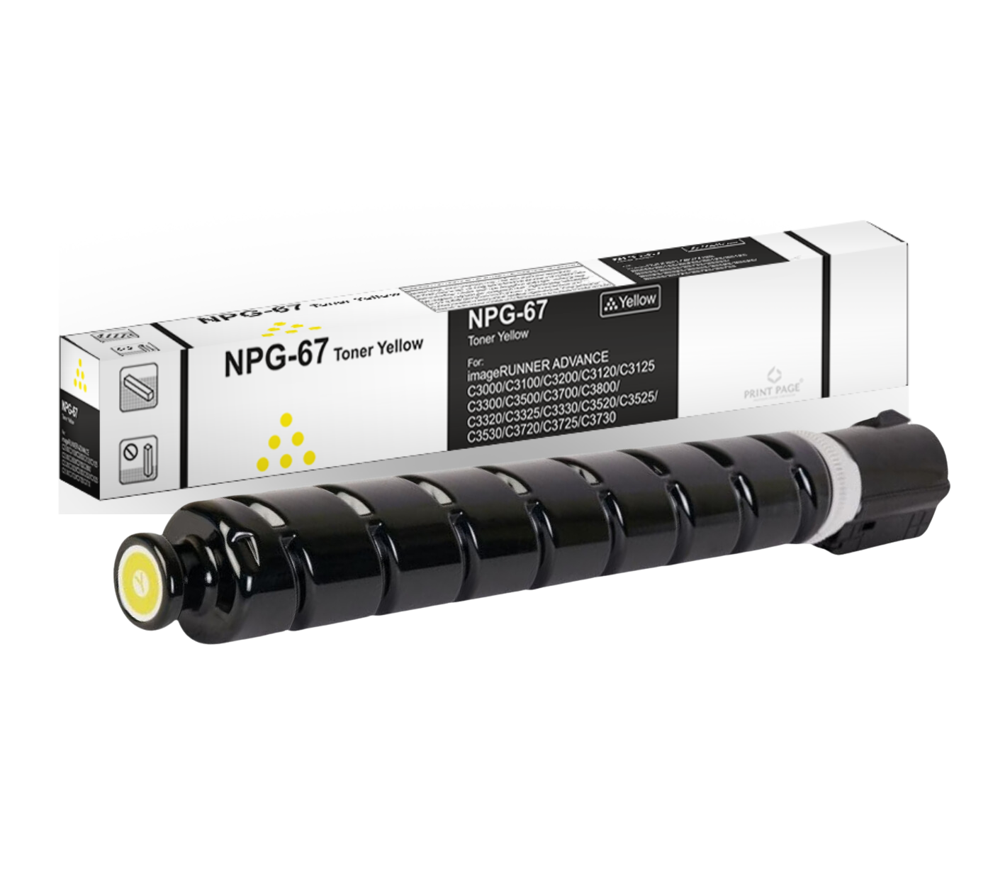 Print Page NPG-67 Toner Cartridge Yellow