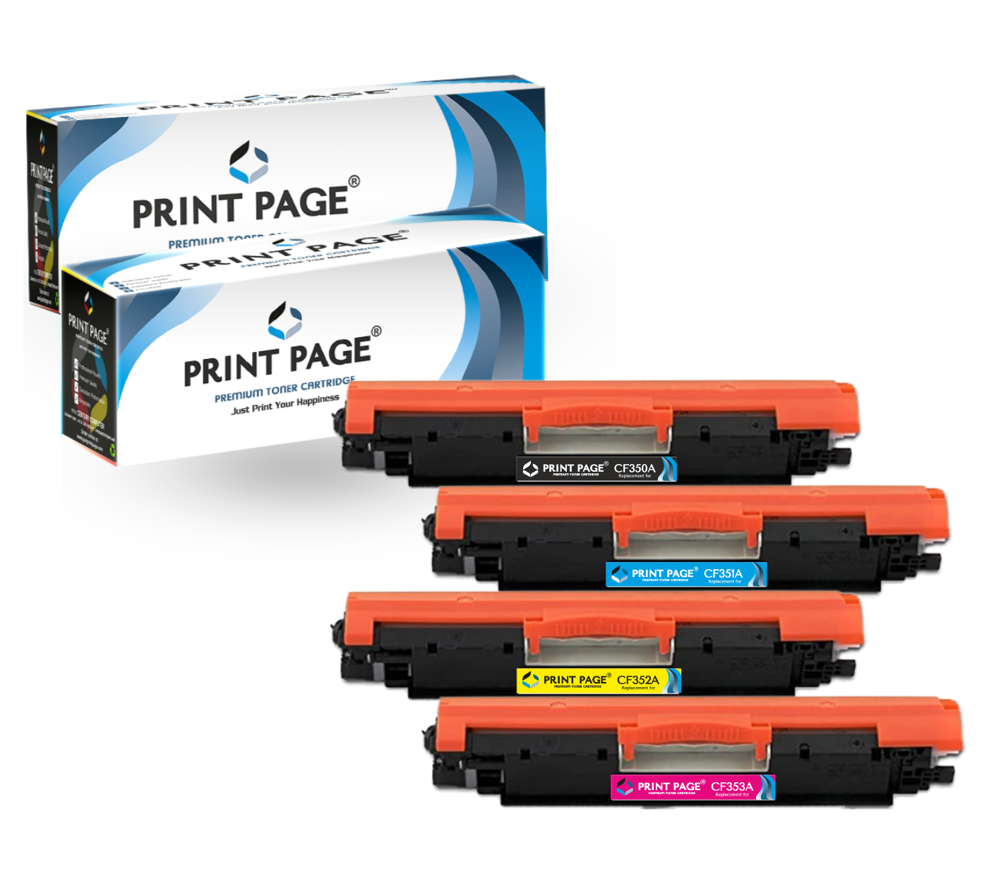 Print Page 130A Toner Cartridge 4 Color Combo