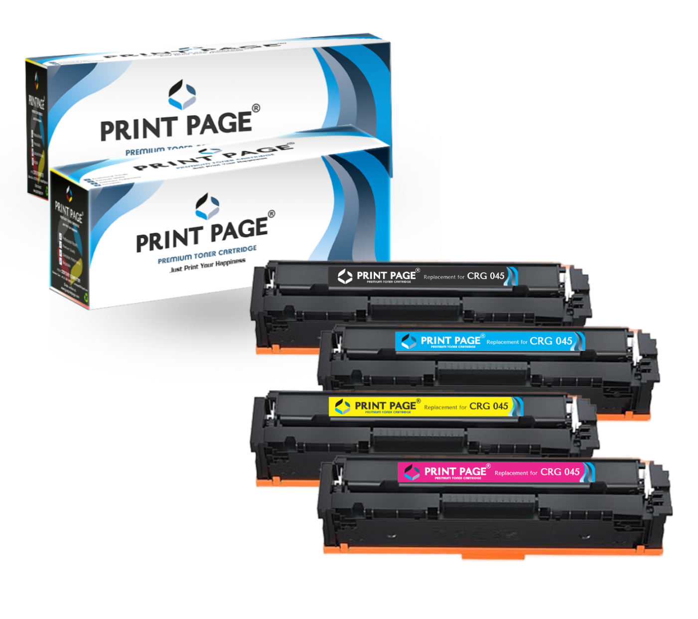 Print Page CRG 045 Toner Cartridge 4 Color Combo