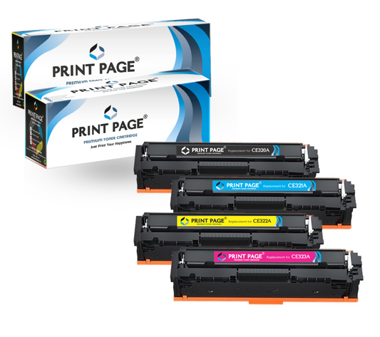 Print Page 128A Toner Cartridge 4 Color Combo