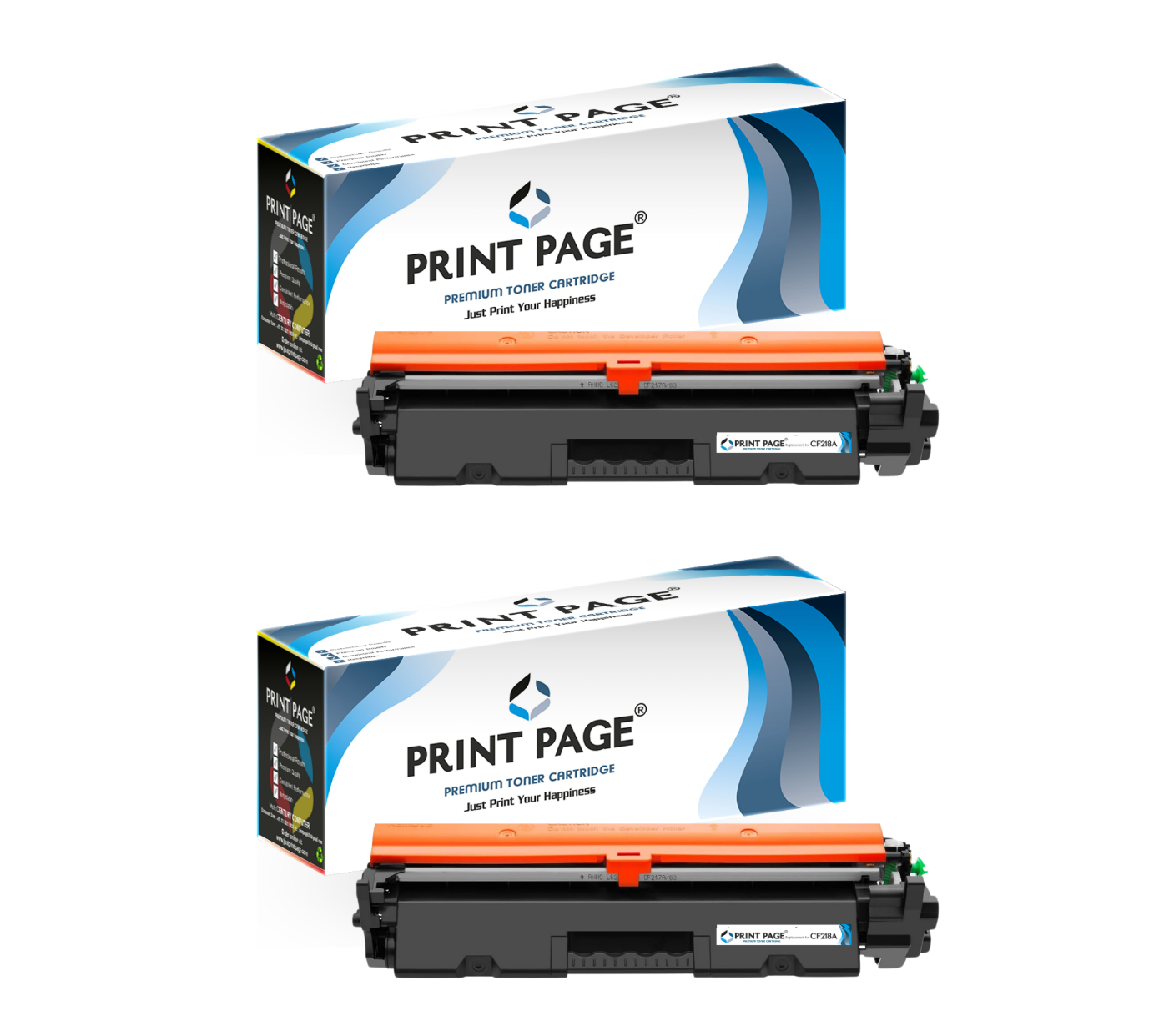 Print Page 18A (CF218A) Toner Cartridge Set of 2