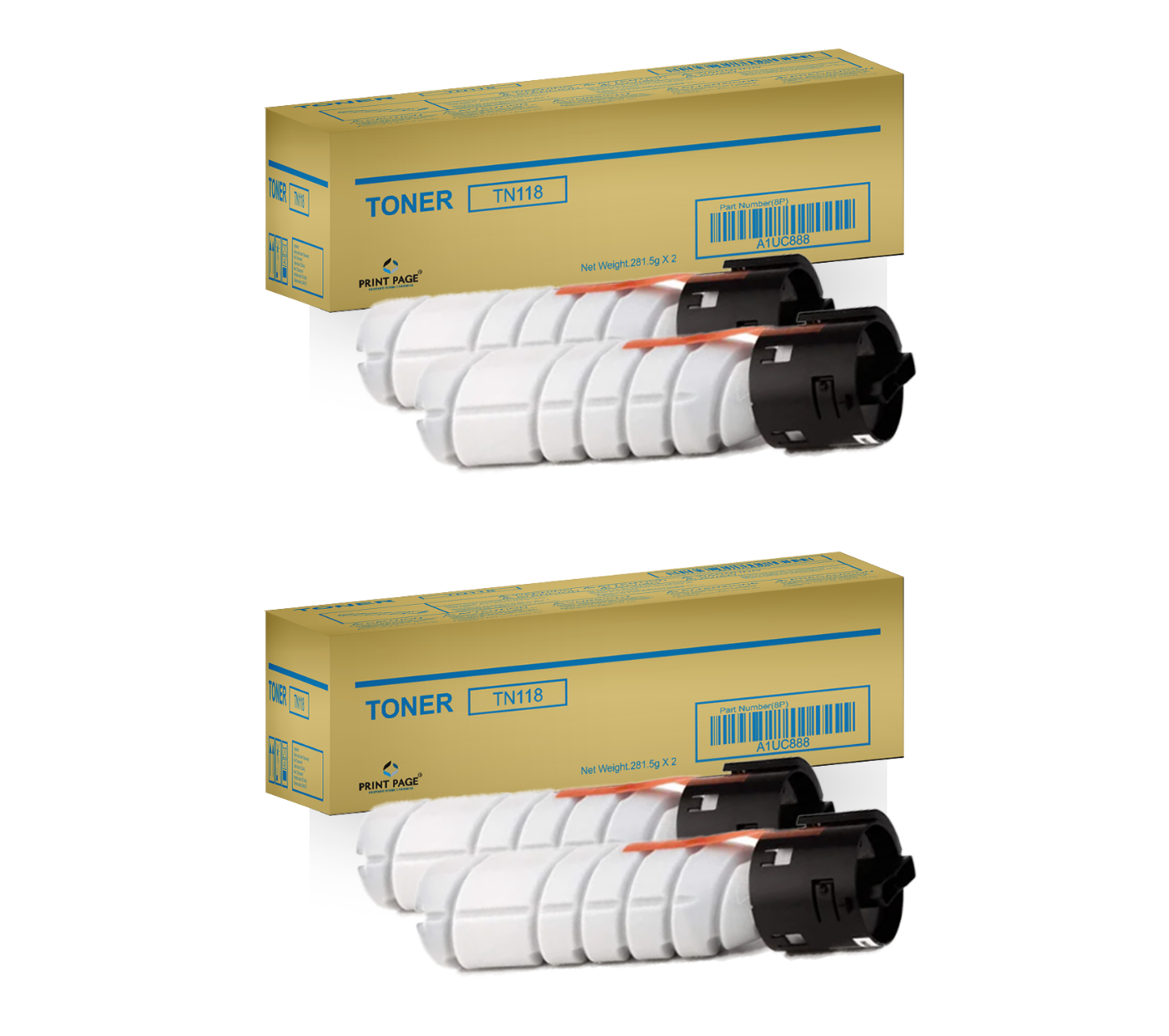 Print Page TN 118 Toner Cartridge Set of 2