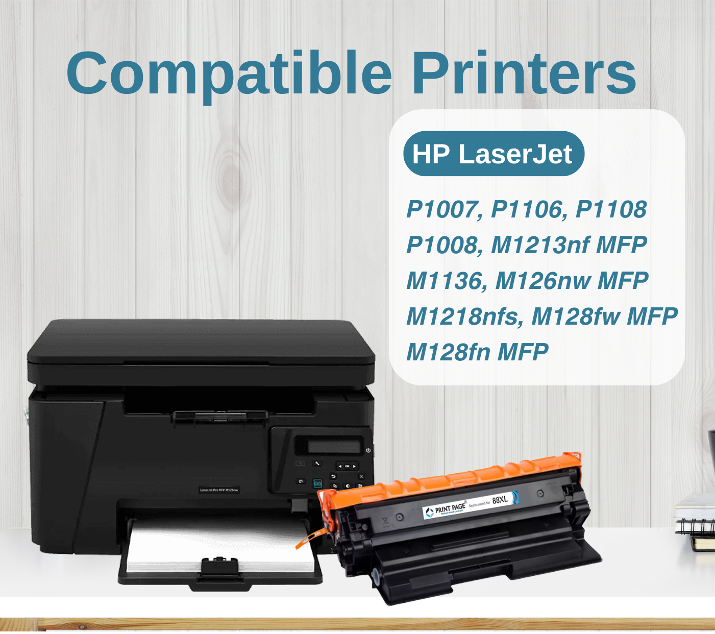Print Page 88XL (CC388XL) Toner Cartridge (Print 6000 Pages)