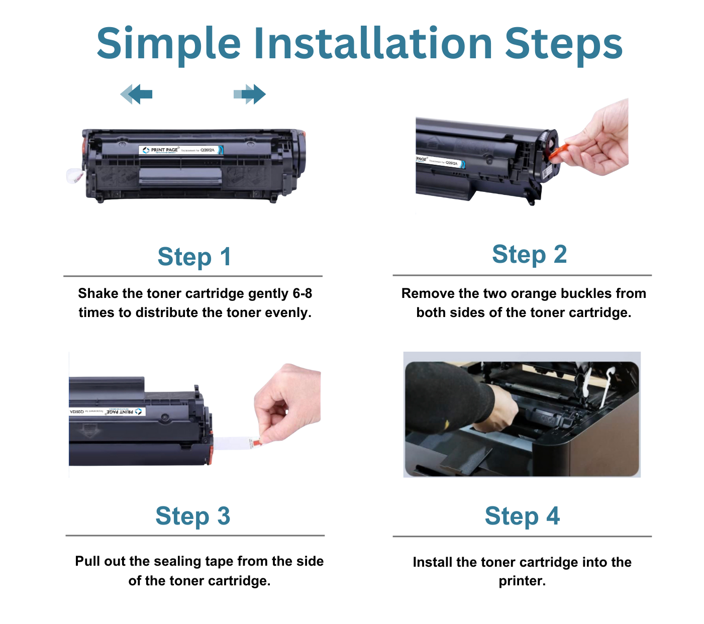 Print Page 12A (Q2612A) Easy Refill Toner Cartridge