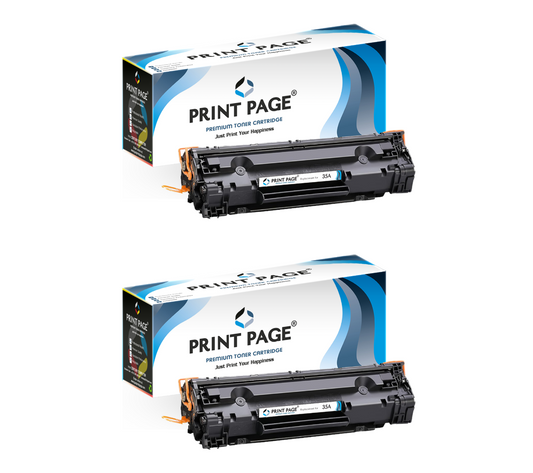 Print Page 35A (CB435A) Toner Cartridge (Set of 2)