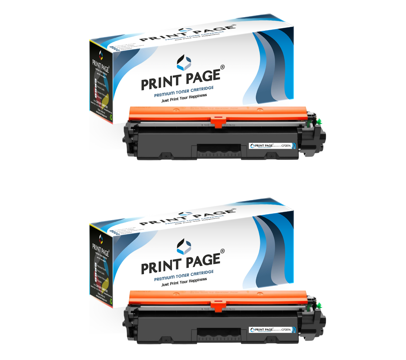 Print Page 17A (CF217A) Toner Cartridge Set of 2