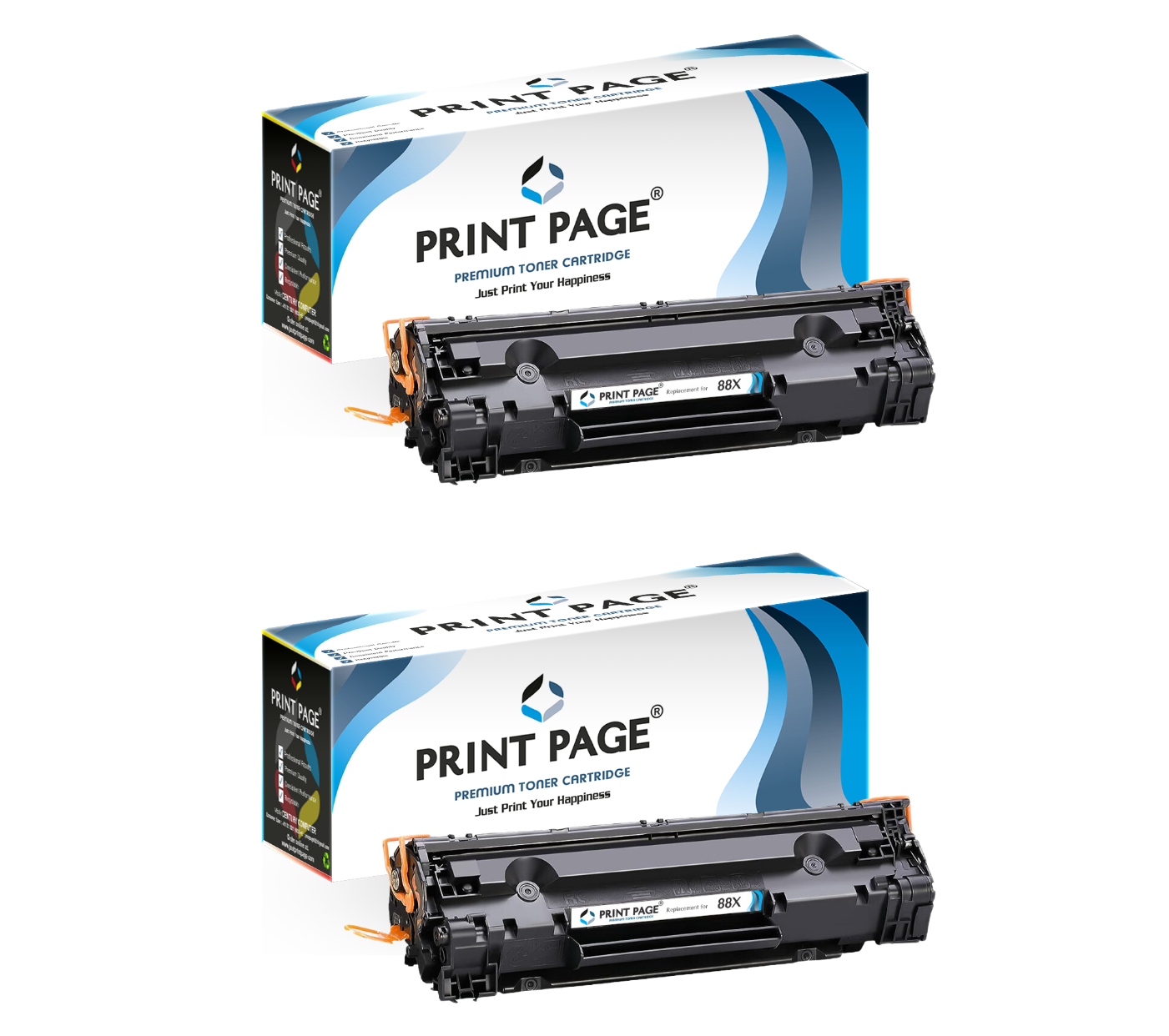 Print Page 88X (CC388X) Toner Cartridge (Print 3000 Pages) (Set of 2)