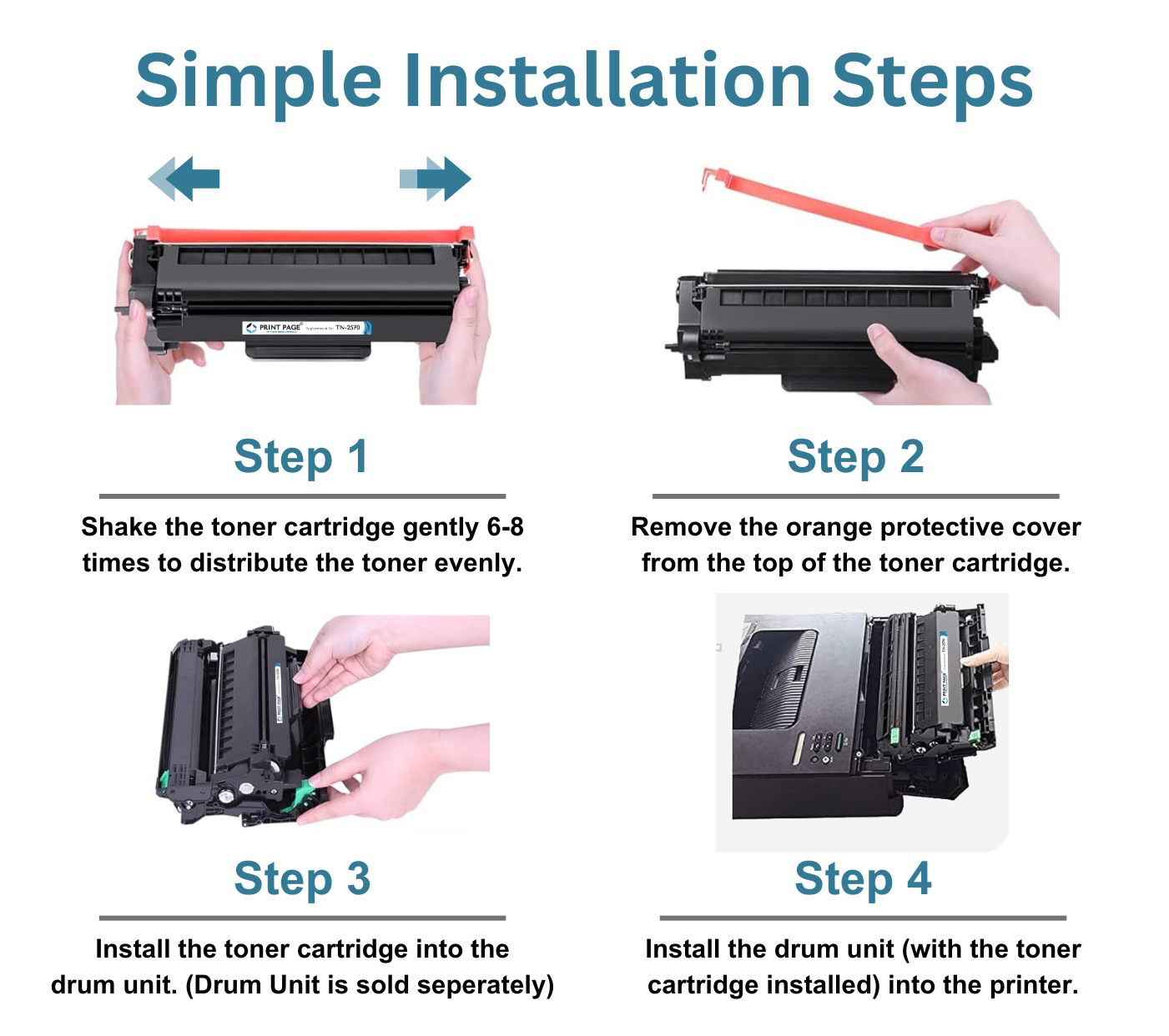 Print Page TN-2570XL Toner Cartridge (Set of 2)