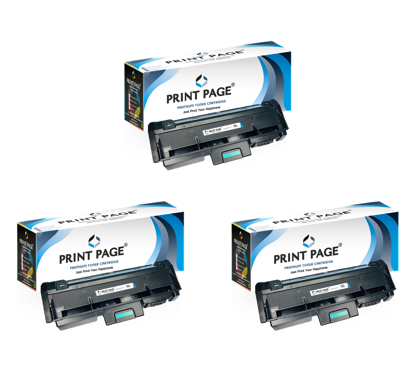 Print Page 116L (MLT-D116L) Toner Cartridge Set of 3