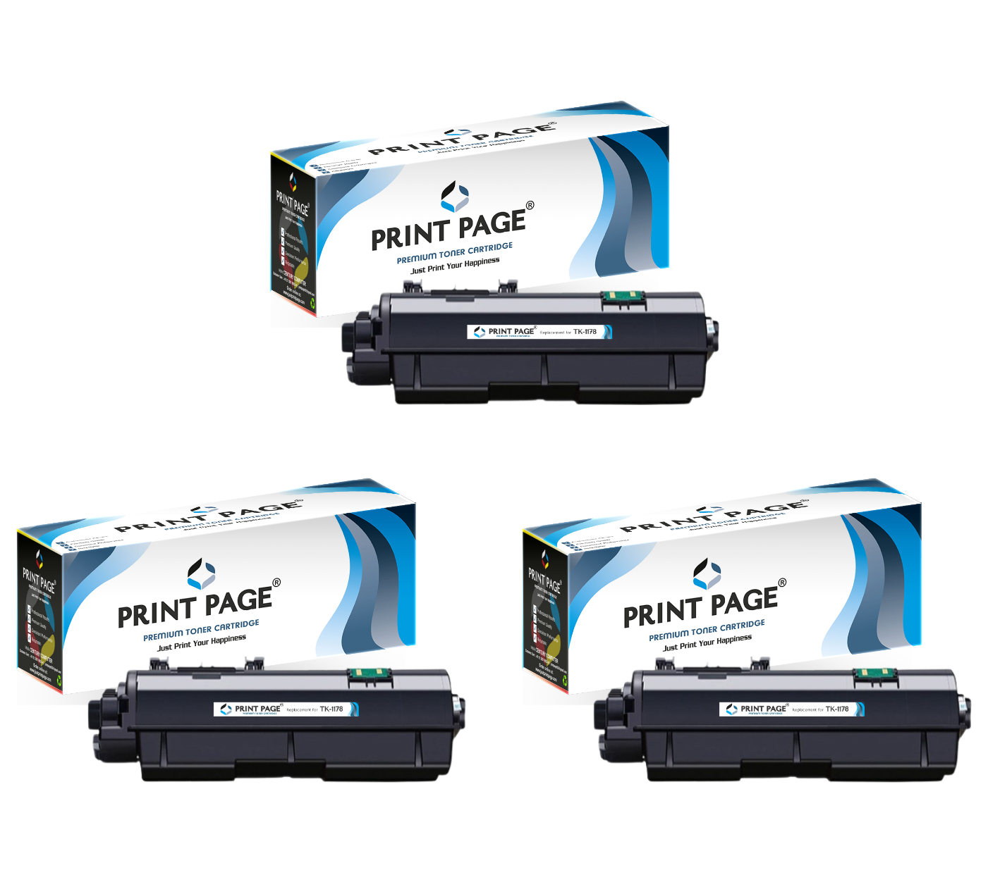 Print Page TK-1178 Toner Cartridge Set of 3