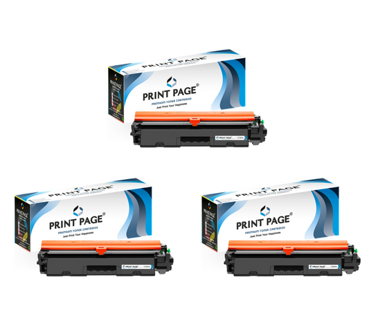 Print Page 17A (CF217A) Toner Cartridge Set of 3