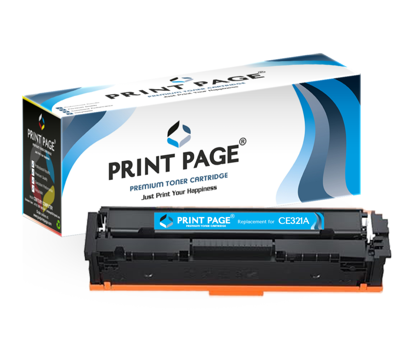 Print Page 128A Toner Cartridge Cyan