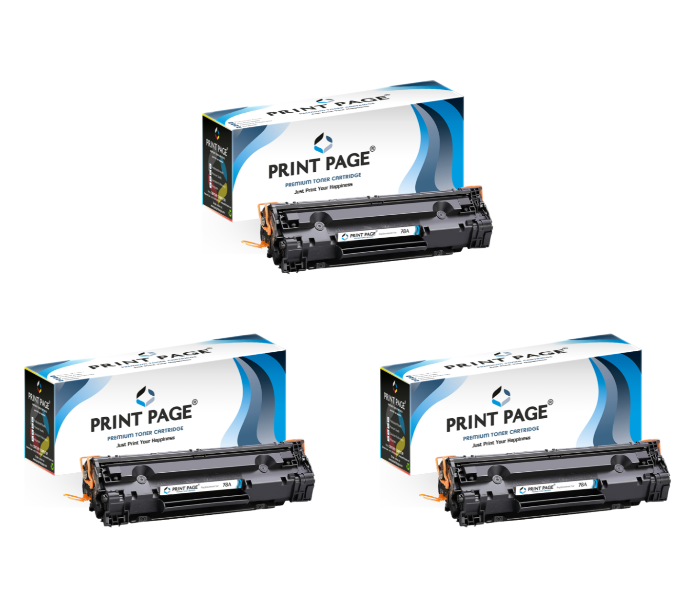 Print Page 78A (CE278A) Toner Cartridge Set of 3