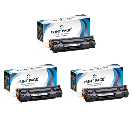 Print Page 36A (CB436A) Toner Cartridge Set of 3