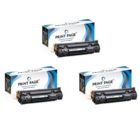 Print Page 88A (CC388A) Toner Cartridge (Set of 3)
