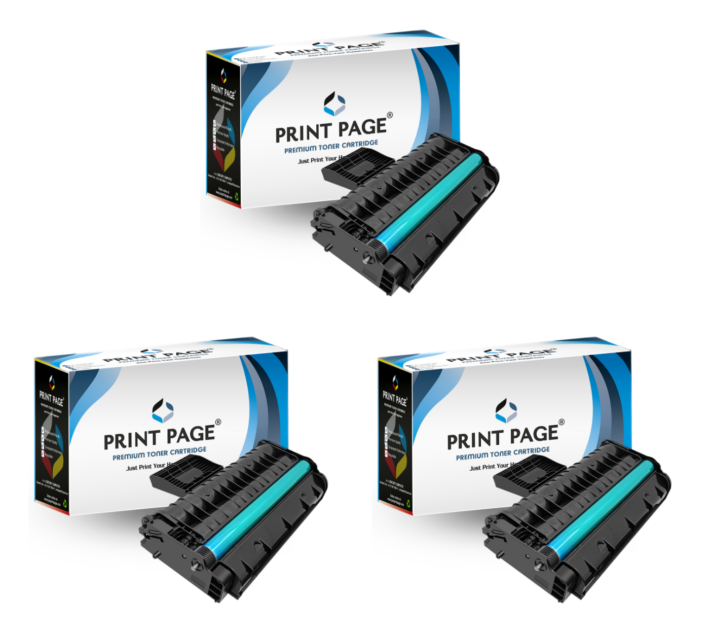 Print Page SP 210 Toner Cartridge Set of 3