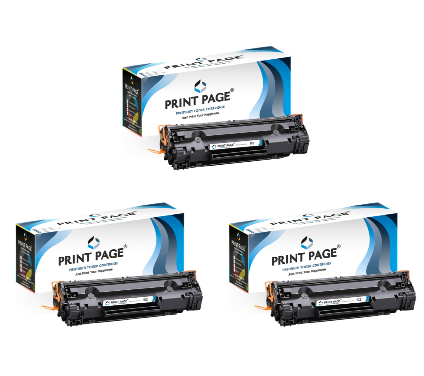 Print Page 912 Toner Cartridge (Set of 3)