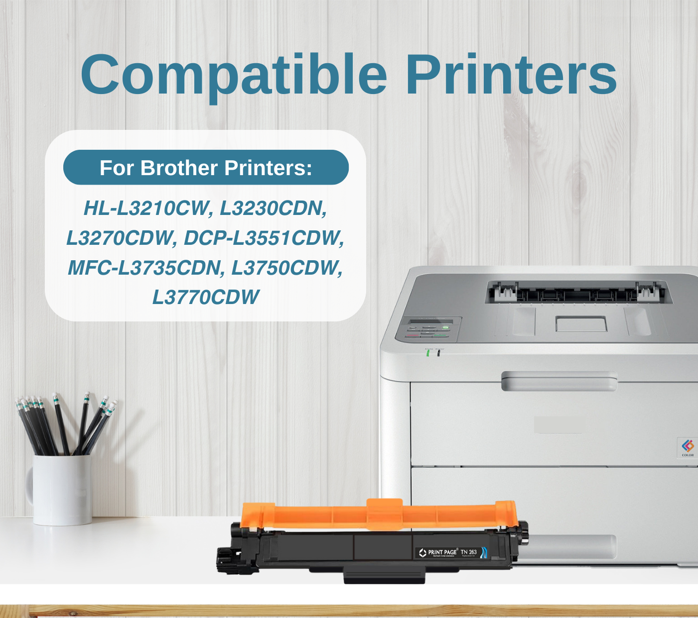 Print Page TN 263 Toner Cartridge Black