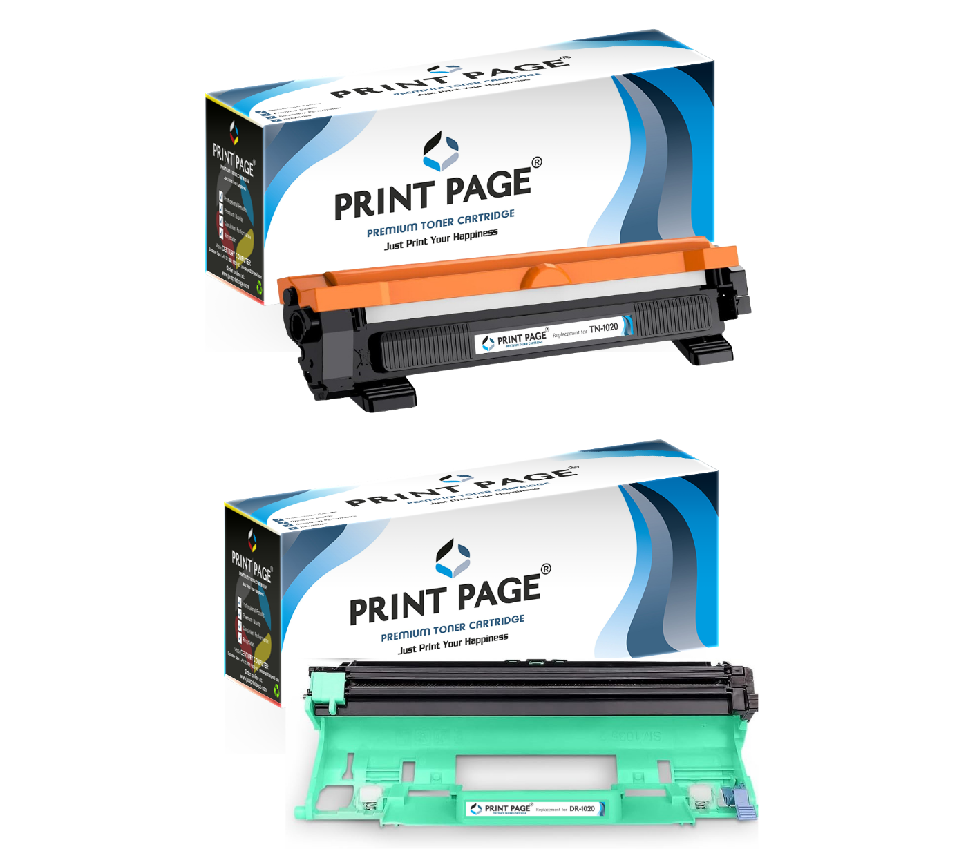 Print Page TN-1020 Toner Cartridge + DR-1020 Imaging Drum Unit (Combo Pack)