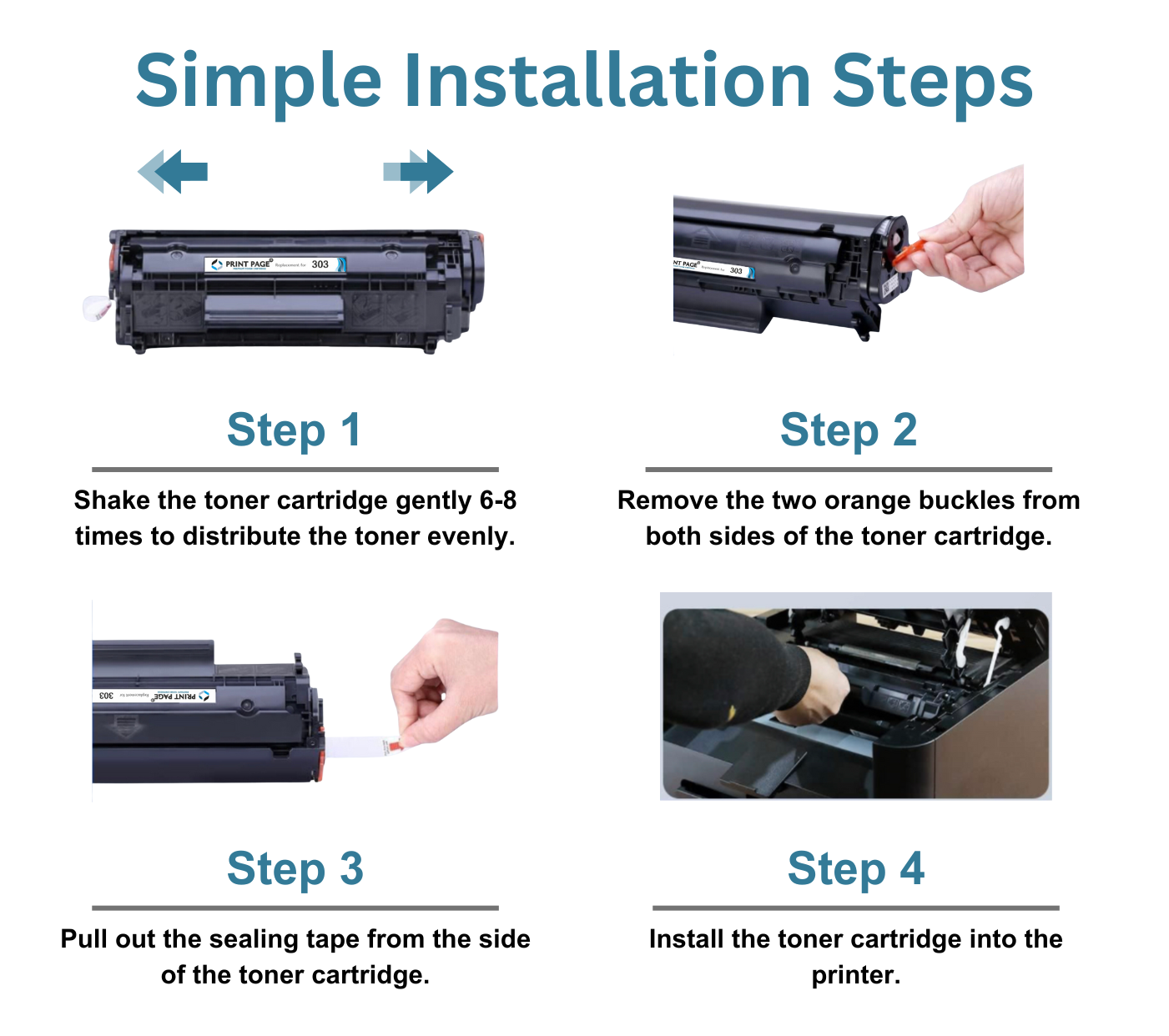 Print Page 303X Toner Cartridge 1 pcs