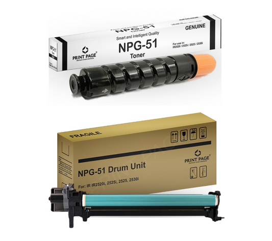 Print Page NPG-51 Toner Cartridge + Imaging Drum Unit (Combo Pack)