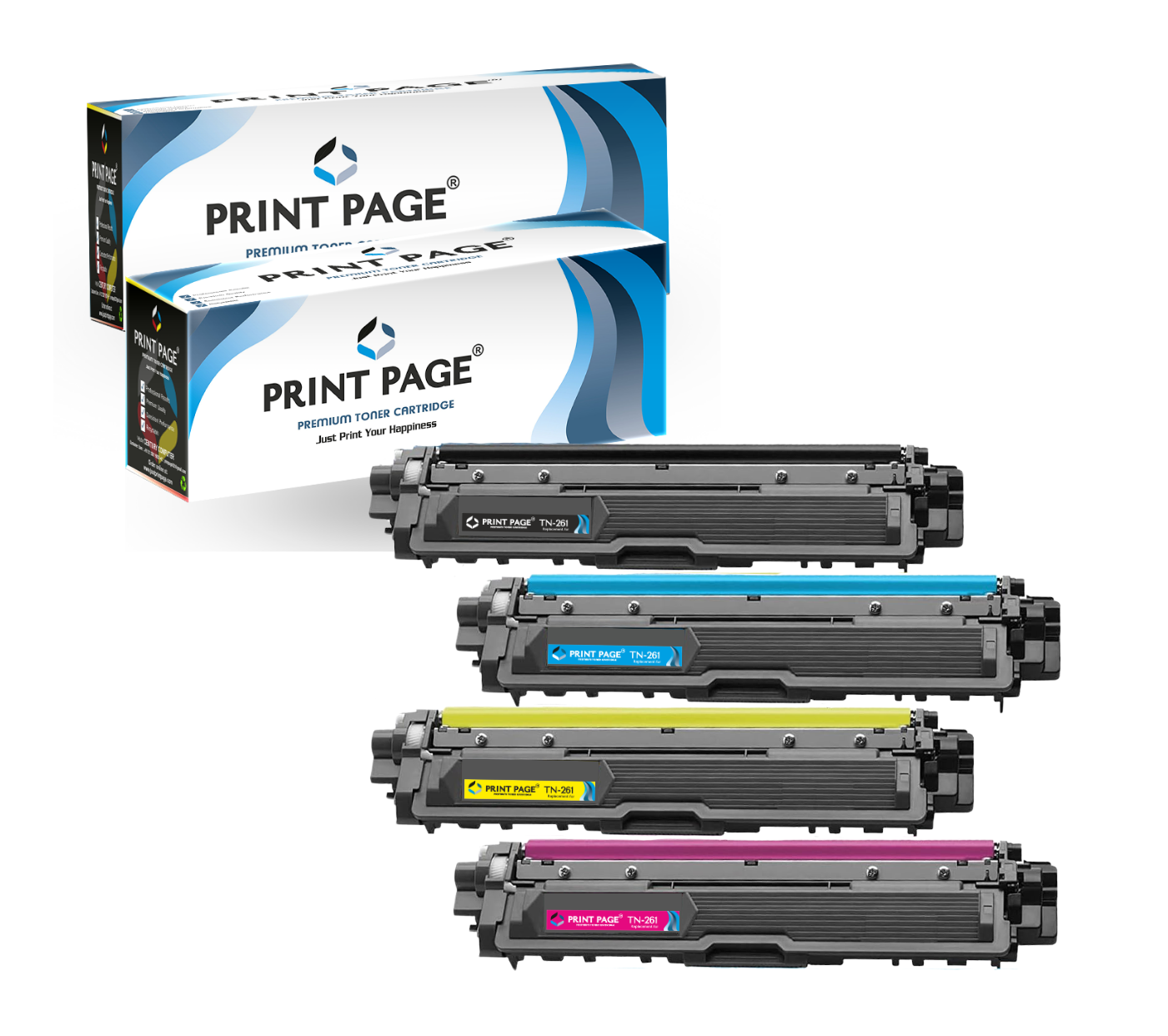 Print Page TN 261 Toner Cartridge 4 Color Combo