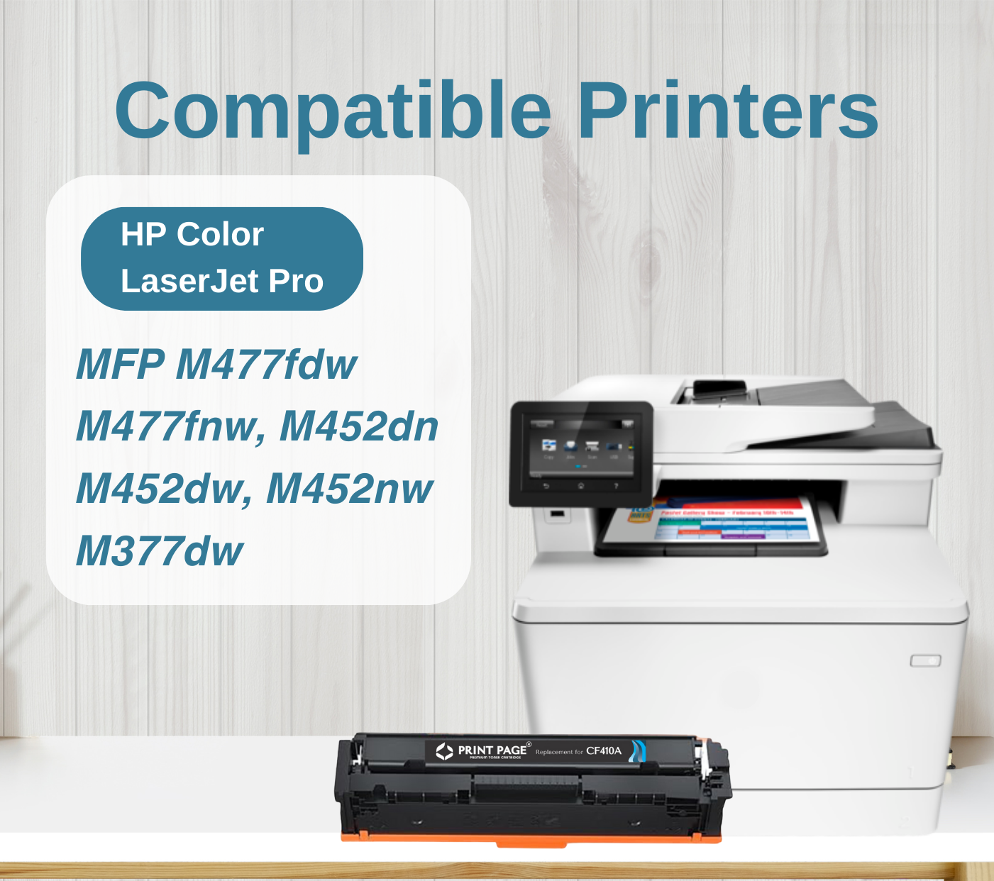 Print Page 410A Toner Cartridge Black