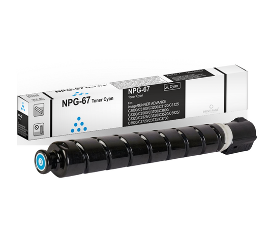 Print Page NPG-67 Toner Cartridge Cyan