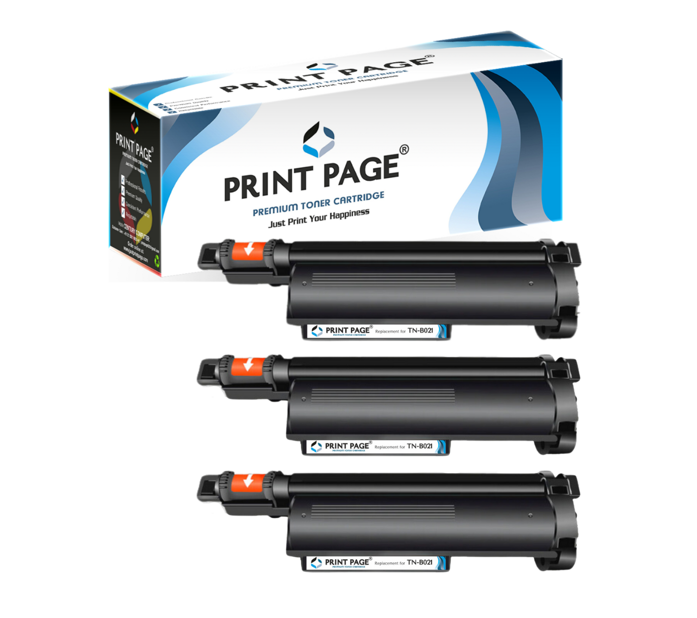 Print Page TN-B021 Toner Cartridge (Set of 3)