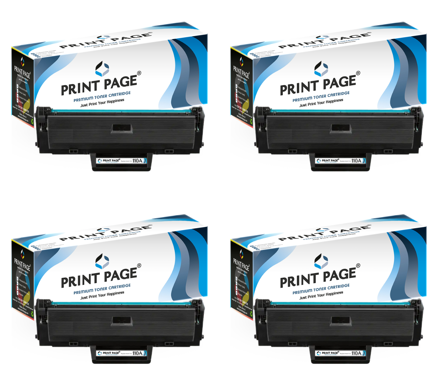 Print Page 110A (W1112A) Toner Cartridge (Set of 4)