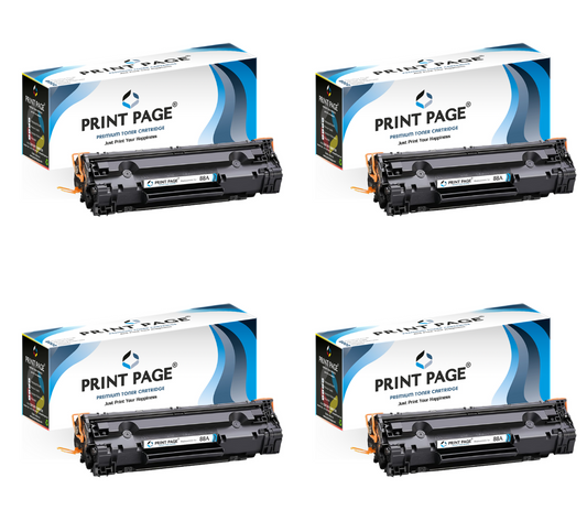 Print Page 88A (CC388A) Toner Cartridge (Set of 4)