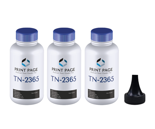 Print Page TN-2365 Toner Powder Bottle (80gm) (Pack of 3 Bottles)