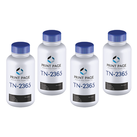 Print Page TN-2365 Toner Powder Bottle (80gm) (Pack of 4 Bottles)