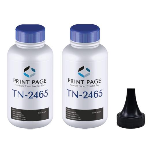 Print Page TN-2465 Toner Powder Bottle (80gm) (Pack of 2 Bottles)