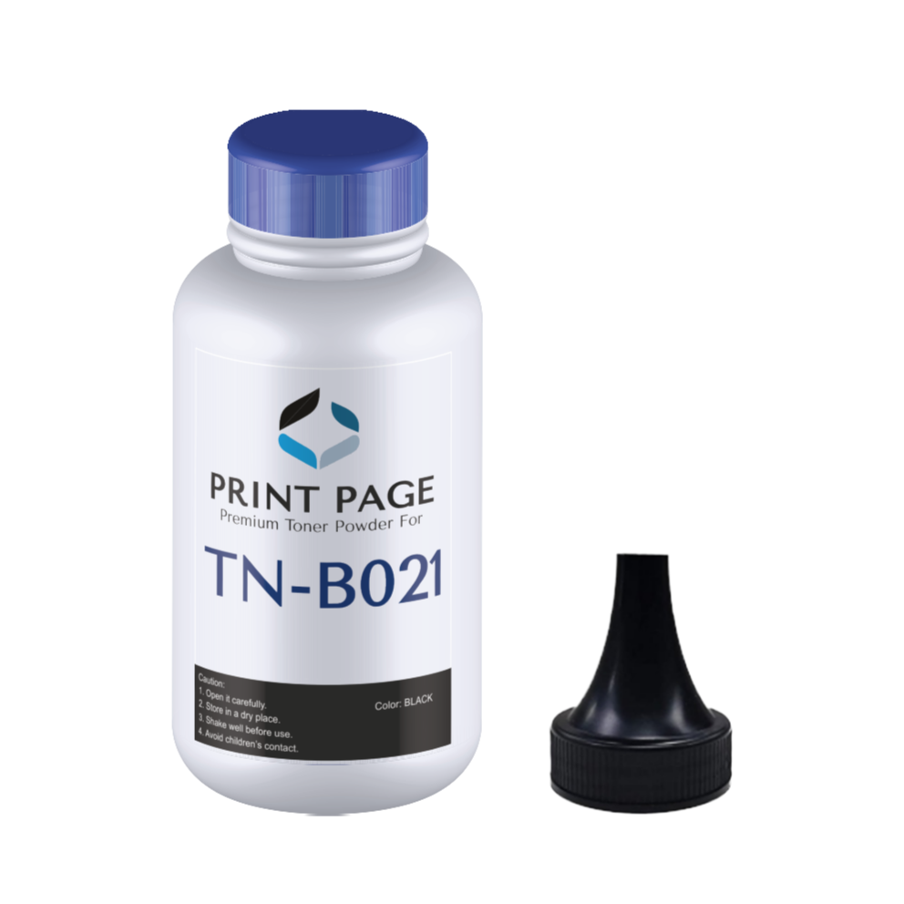 Print Page TN-B021 Toner Powder Bottle (80gm) (1 Bottle)