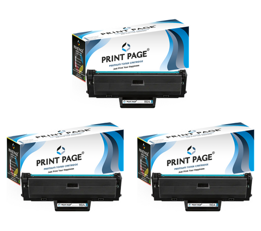 Print Page 110A (W1112A) Toner Cartridge (Set of 3)